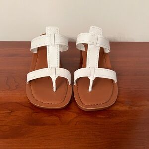 Franco Sarto Ezra White Heeled Sandals